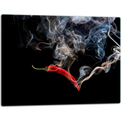 TMK ArtDeko Serie - Glazen Snijplank - 52x40cm - Kleurrijk - Voor Inductiekookplaten