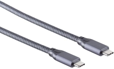 S-Impuls Premium USB-C naar USB-C kabel - USB3.2 Gen 2x2 met DP Alt Mode en E-Marker chip - tot 20V/5A / zwart - 2 meter