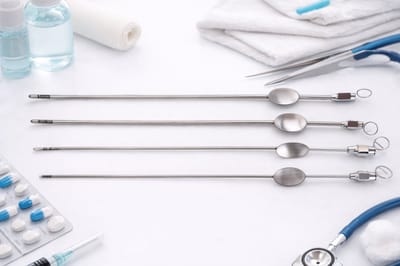 Benelux Surgical Instruments / Novak Curette Set (1 mm, 2 mm, 3 mm, 4 mm) – Uterus Curette – RVS – Gynaecologie – Autoclaveerbaar