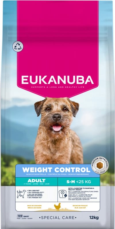 Eukanuba Hondenvoer Droog Special Care Adult Small/Medium Weight Control - 12 kg