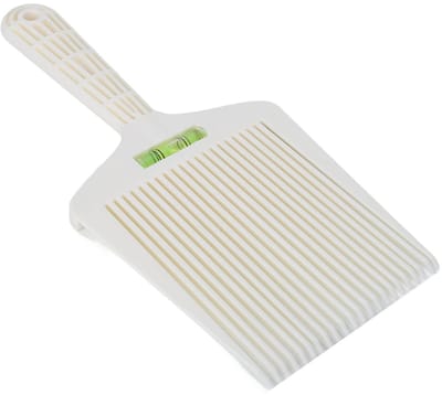 Dailygoods - Witte Kapper Flat Top Kam, Witte Professionele Flat Top Kam voor Salon Kapper Haarknippen en Haarontwerp, Nauwkeurige Waternivellering voor Man Vrouw Lang Kort Haar Dressing