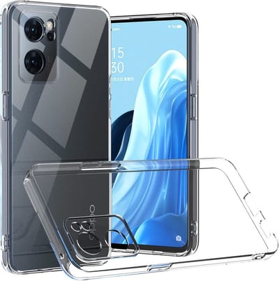 LuxeBass Siliconen hoesje geschikt voor Oppo Reno 7 5G - Transparant - Soft Cover - telefoonhoes - gsm hoes - telefoonhoesje