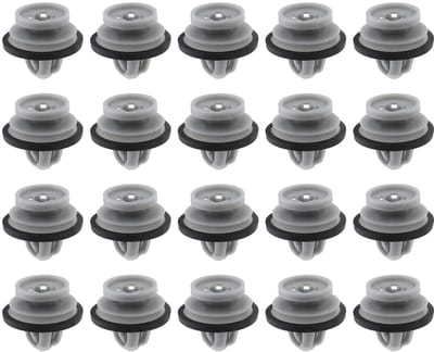 Dailygoods- Deurbeplating Clips 20 Stuks - Kunststof Bevestigingsclips - Compatibel met Land Rover - Diameter 18 mm - Hoogte 16,3 mm - Onderste Deur Moulding Clips - Deurbekleding Clips