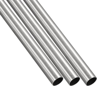 304 RVS Pijp (16mm OD x 0.5mm Wanddikte x 250mm Lengte) - Set van 3 Stuks, Rechte Pijp voor Huisinrichting en Machinebouw