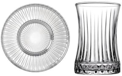 Theeglazen set Crystal Look 12-delig 155 ml