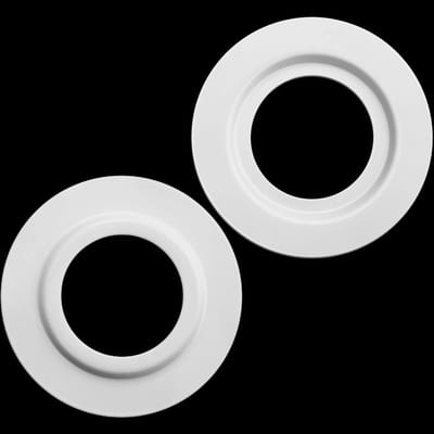 Adapterring voor metalen lampenkap ES/E27 naar BC/B22, converter voor lampinstallatie, 2 stuks, wit, geschikt voor diverse lampen en armaturen