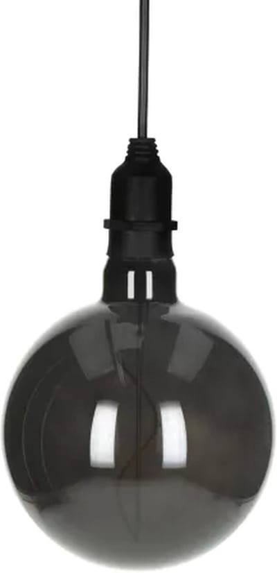 GLOW - outdoorlamp - glas / kunststof - DIA 15 cm - smoke - Werkt op 4 AA Batterijen dus geen stopcontact nodig!