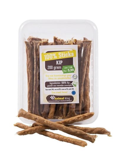 3 x 100%-sticks voordeelbox-kip-hondensnack - 600 gram