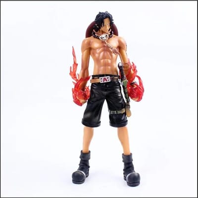 26cm One Piece GK Portgas D Ace Figuur Anime Speelgoed Verzamelfiguren Figuur Luffy Broer Figma Ornamenten Cadeaus Voor Kinderen black