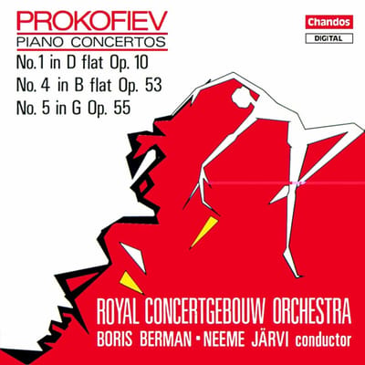 Boris Berman, Royal Concertgebouw Orchestra - Prokofiev: Piano Concertos Nos 1, 4 & 5 (CD)