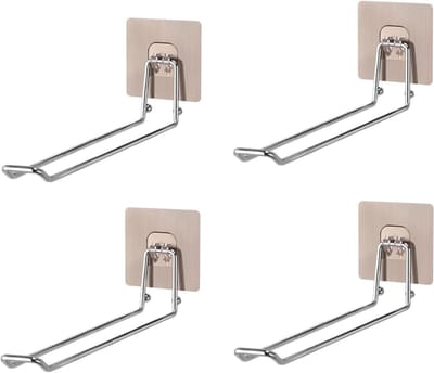 Yogamat Opbergrek - Fitness Hanger - Sportuitrusting Opbergen - Open Ontwerp - 4 Stuks - Wit