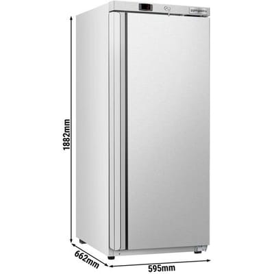 GGM Gastro Lagerkühlschrank Edelstahl ECO - 400 Liter - mit 1 Tür - Innenseite der Tür aus Kunststoff