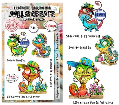 Aall & Create clearstamp A6 - Born to blend in