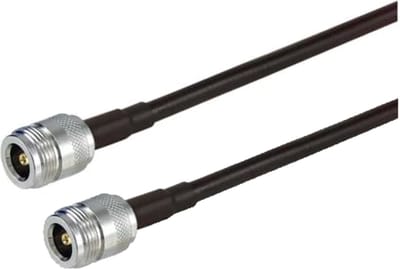 DrPhone HHC3 – LMR 400 Helium Hotspot Antennekabel – 1 Meter - N Type (Vrouwelijk) naar N Type (Vrouwelijk) – Zwart