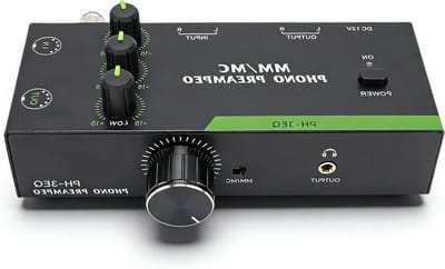 Phono Voorversterker - Platenspeler Versterker - Home Audio - MM MC Compatibel - 5-pins XLR
