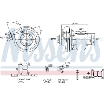 Supercharger, drukvulling NISSENS 93681