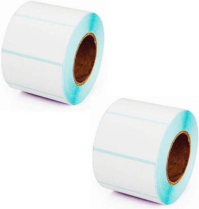 Dailygoods- Huishoudetiketten 1400 stuks - Zelfklevende Etiketten - Thermische Etiketten - Vriesetiketten - Universele Etiketten - Diameter binnengat 4 cm