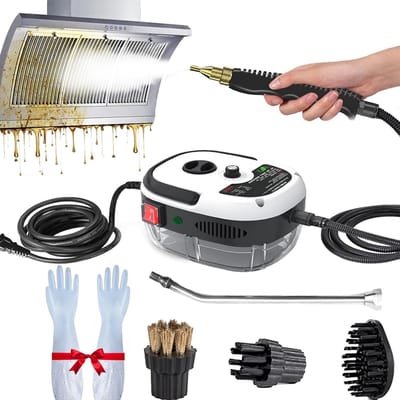 Handstoomreiniger - Hogedrukreiniger - Grondig schoonmaken - 1500W Krachtige Motor - 1.9 kg - Wit