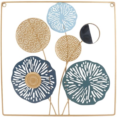 Spiegel Muurkunst Decor Modern Exquisiet Bureau Ornament Smeedijzeren Muurdecoratie voor Slaapkamer beige