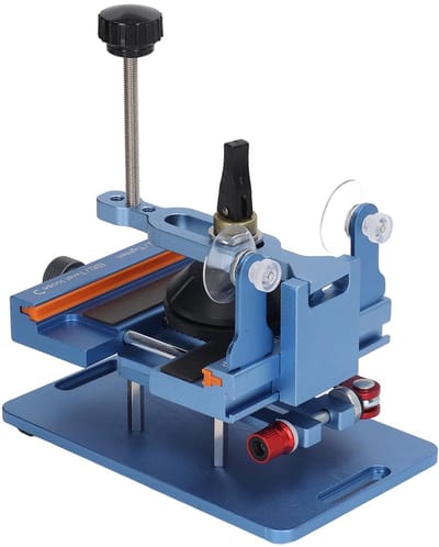 Dailygoods- Schermafscheider Hittevrije Oplossing - Mobiele Telefoons - Sterke Zuignap - Aluminiumlegering - Inclusief 4 Accessoires - Veilig Gebruik - Schermopener
