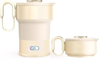 Opvouwbare Waterkoker - Draagbare Ketel - Reizen en Kamperen - Snel Kokend Water - 600 Ml Capaciteit - Wit