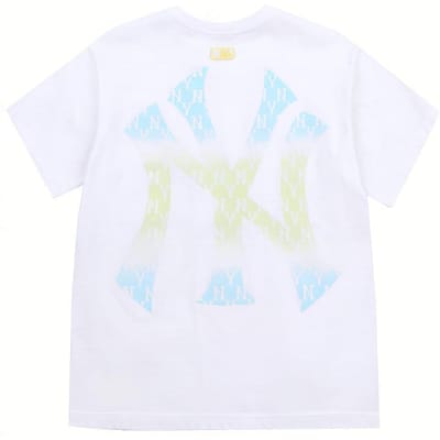 MLB New York Yankees Retro Los Casual Sport T-shirt met Korte Mouwen Unisex Tops 31TSM5131-50W XL white