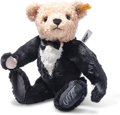 Teddybeer James Bond - Pluche beer knuffel - Verzamelen en decoreren - Iconisch filmdesign - 30 cm hoog - Meerkleurig