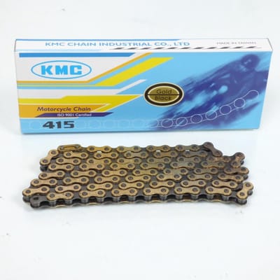 transmissieketting kmc voor bromfiets peugeot 50 103 rcx 1994 tot 2003 niet 415 106 schakels nieuw