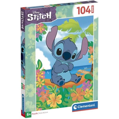 Clementoni - Puzzel - 104 Stukjes - Lilo & Stitch - Puzzel Voor Kinderen - Supercolor