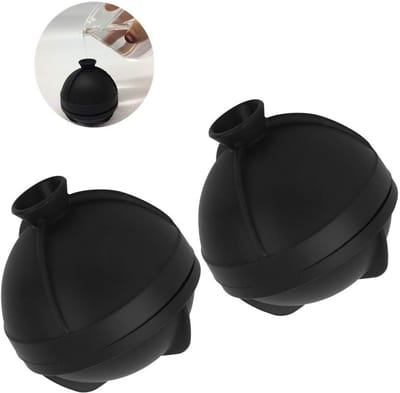 Dailygoods- IJsbal Maker - Siliconen - Vaatwasmachinebestendig - Eenvoudig te gebruiken - Ingebouwd trechterontwerp - Stevig materiaal - Voor cocktails en dranken - Ijsballenmaker