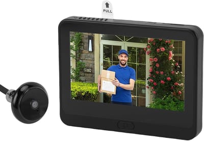 Digitale Deurspion Camera met 1080P Smart WiFi, 4.3 Inch LCD Scherm, PIR Bewegingsdetectie, Twee-Weg Audio, Nachtzicht en Stemverandering voor Huizen en Appartementen