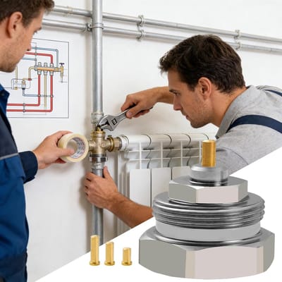 Radiator Klep - Thermostaat Adapter - Temperatuur Regelen - Energiebesparend Ontwerp - 3.5 cm - Metaal