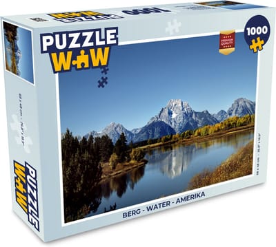 Puzzel Berg - Water - Amerika - Legpuzzel - Puzzel 1000 stukjes volwassenen