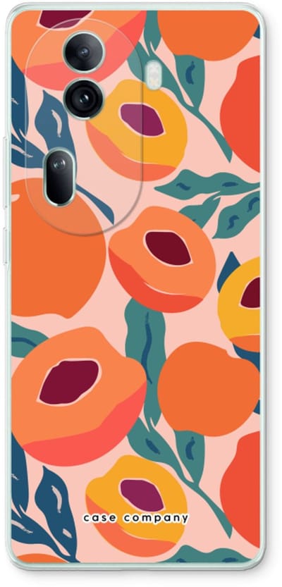 Case Company® - Hoesje geschikt voor Oppo Reno 11 Pro hoesje - Perzik - Soft Cover Telefoonhoesje - Bescherming aan alle Kanten en Schermrand