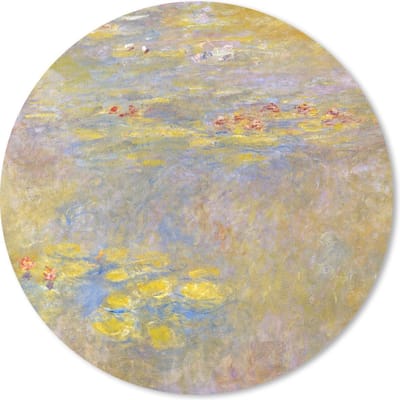 Muismat rond 20x20 cm - Mousepad Waterlelies - Claude Monet - Ronde muismatten