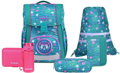 McNeill schooltas Bravo Schoolbag Set 9-delig Seafish turquoise