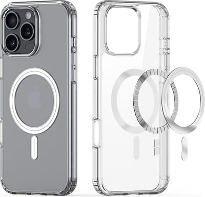 Dux Ducis - Telefoonhoesje geschikt voor Apple iPhone 16 Pro Max - Back Cover - Geschikt voor Magsafe - Clin Mag Series - Transparant