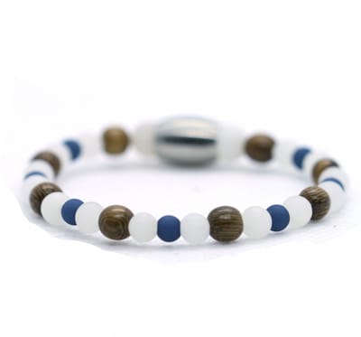 Ibizamen KIDS - Jongens - armband - mix - howliet 4mm