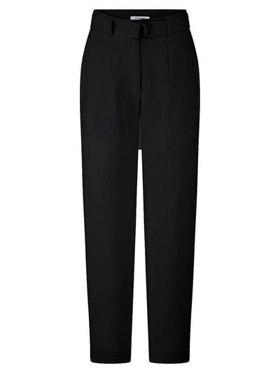 Enkellange Wide Fit-broek Van Peter Hahn zwart