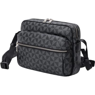 Nieuwe Heren Veelzijdige Eén Schouder Crossbody Tas Bedrukte Straatmode Merk Dames Grote Capaciteit Brievenbus Tas gray