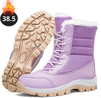 Nivard Snowboots - Sneeuwschoenen - Sneeuwboots - Dames - Wintersport - Ski - Skischoenen - Paars - 38.5- Laarzen