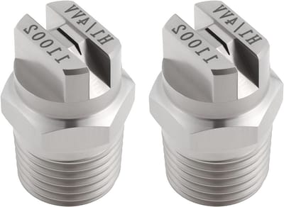 Hoge druk spuitmond met 0.92mm opening en 110° sprayhoek - 2 stuks 1/4 BSPT schroefdraad voor professionele reiniging
