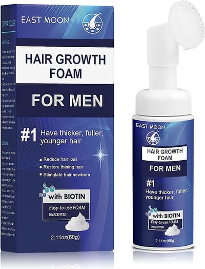 East Moon Haargroei Stimulator Foam – Haarolie & Serum – Hair Oil – Haarvitamines – Haaruitval Mannen & Vrouwen – Haargroei Versneller Schuim