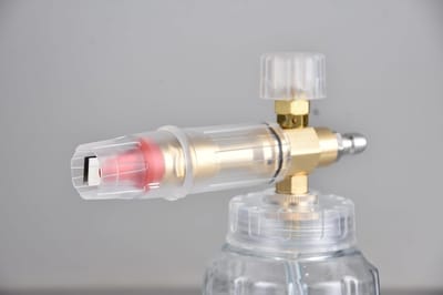 Snow Foam Cannon - Compatible met 1/4 Quick Connect - Voor Drukreiniger - 1L Verstelbare Foam Lance Zeepdispenser met Nieuwe Generatie Verstelbare Spuitkop