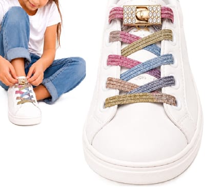 Magnetische Elastische Veters Multicolor 100 cm – No Tie Schoenveters met Magneetsluiting – Antistrikveters voor Sneakers, Sportschoenen & Kinderschoenen