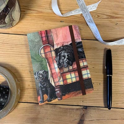 Alex Clark Small Chunky Notebook Sophie and Scarlet ~ Softcover Notitieboek Hond