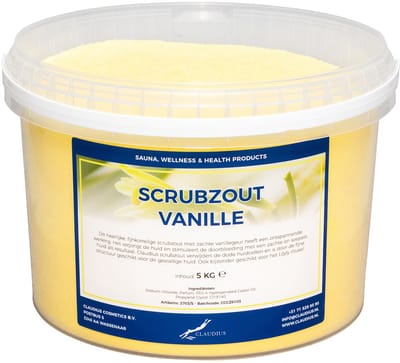 Scrubzout Vanille 5 KG - Hydraterende Lichaamsscrub