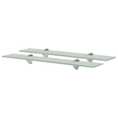 vidaXL - Schappen - zwevend - 2 - st - 60x20 - cm - 8 - mm - glas