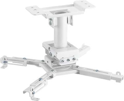 Projector Plafondbeugel - Motorisé Inbouw - Thuisbioscoop - Verstelbare Hoogte - 25 cm - Wit
