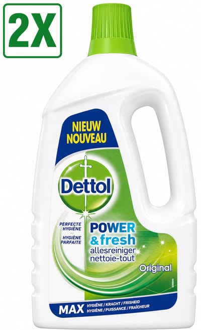 2 x Dettol Allesreiniger Power & Fresh - Original - 1.5 L